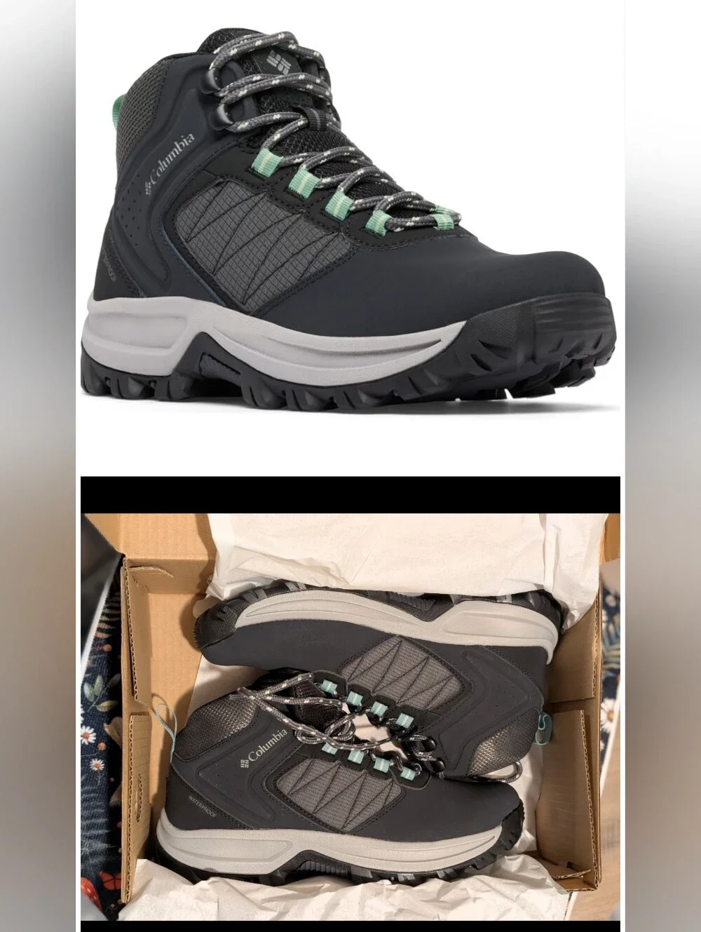 🆕 Women's SIZE 9 Columbia Transverse Waterproof Mid Top Hiking Boots
